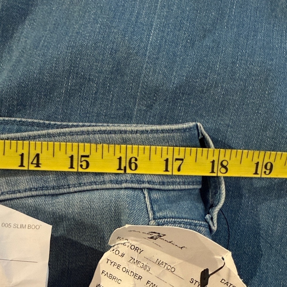 Jen 7 Slim Bootcut Jeans - Size 16 -  Soft Stretch Mid Wash - Picture 9 of 10
